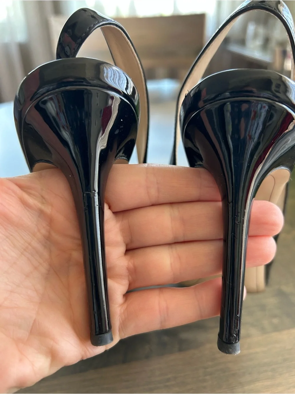 👠👠Sam Edelman Hastings Women's Black Patent Leather Slingback Pointed-Toe 👠